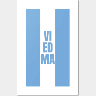 Viedma in Argentina Flag Colors Vertical Posters and Art